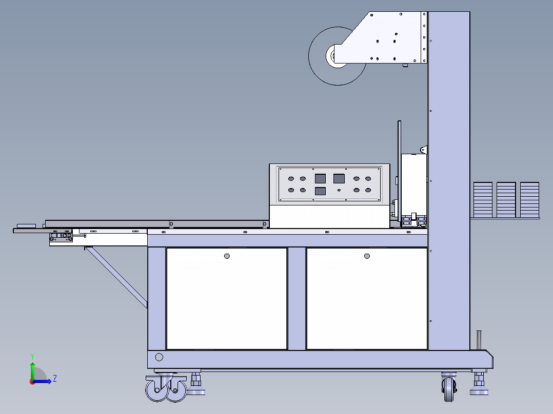 F817 薄膜捆扎机右视图