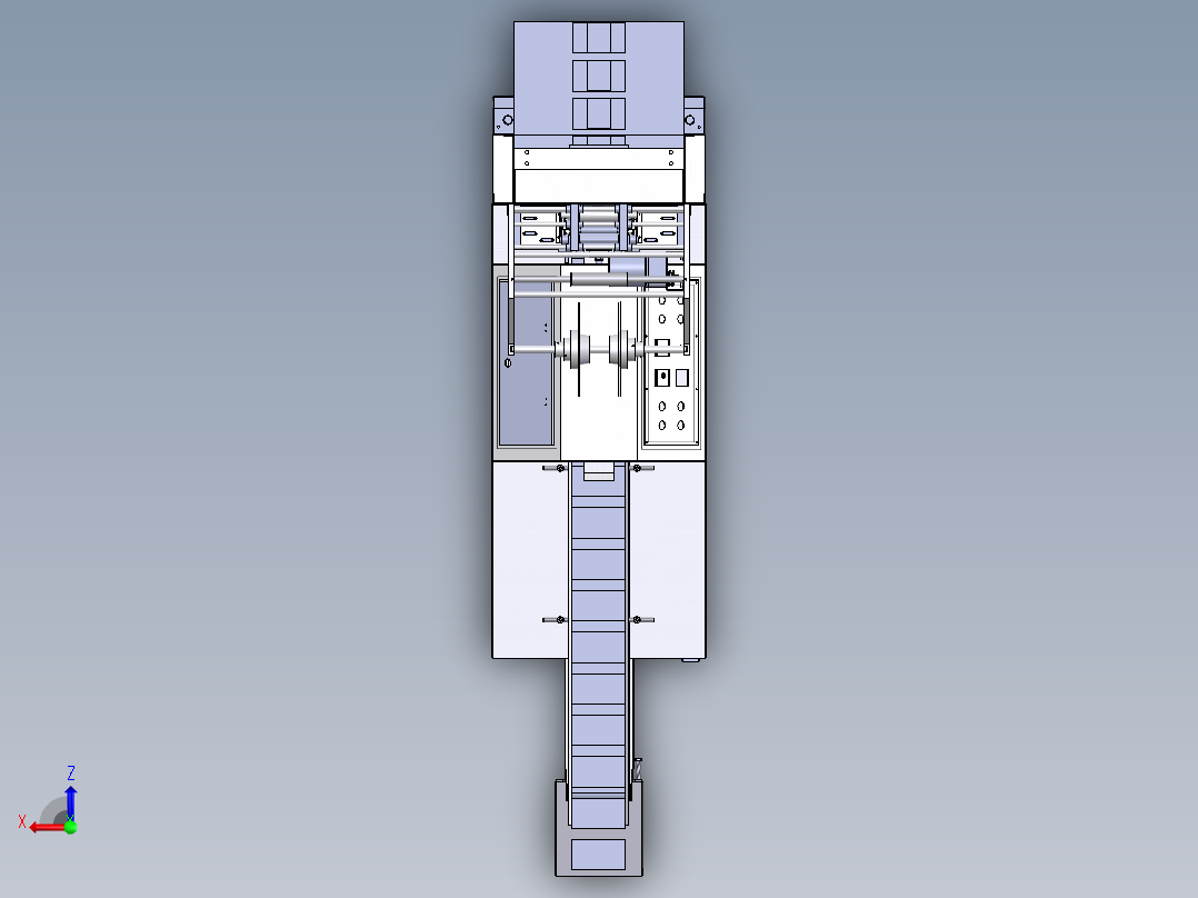 F817 薄膜捆扎机俯视图