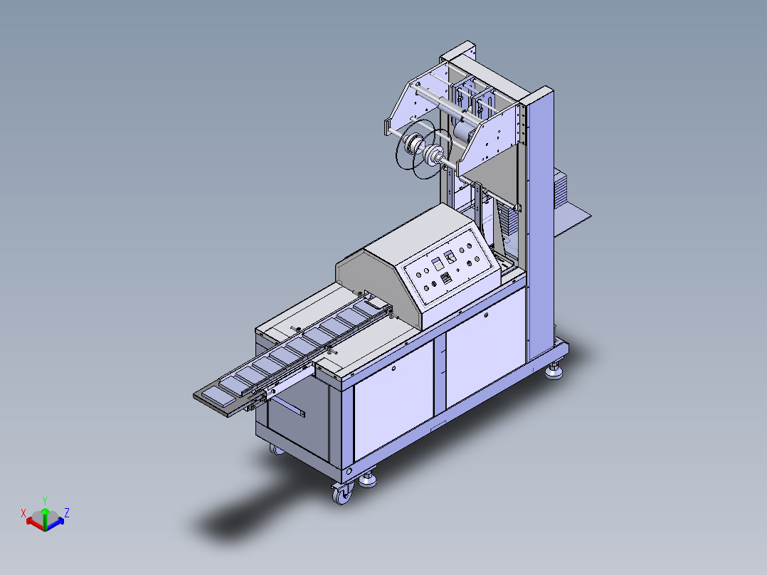 F817 薄膜捆扎机正等轴测图