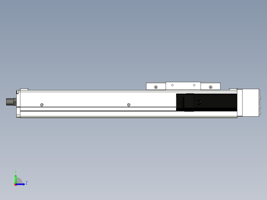 Toyo东佑达直线模组-ECH12-250-BR-100W+煞車左视图