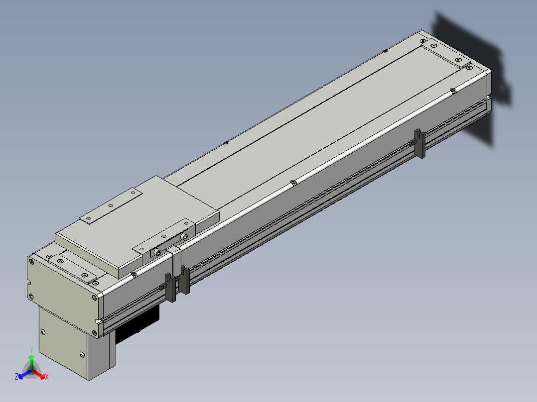 Toyo东佑达直线模组-ECH14-450-BM-200W主视图