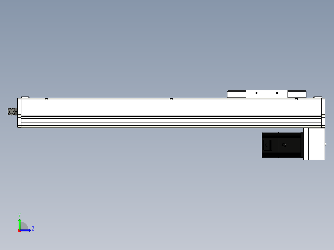 Toyo东佑达直线模组-ECH14-450-BM-200W左视图