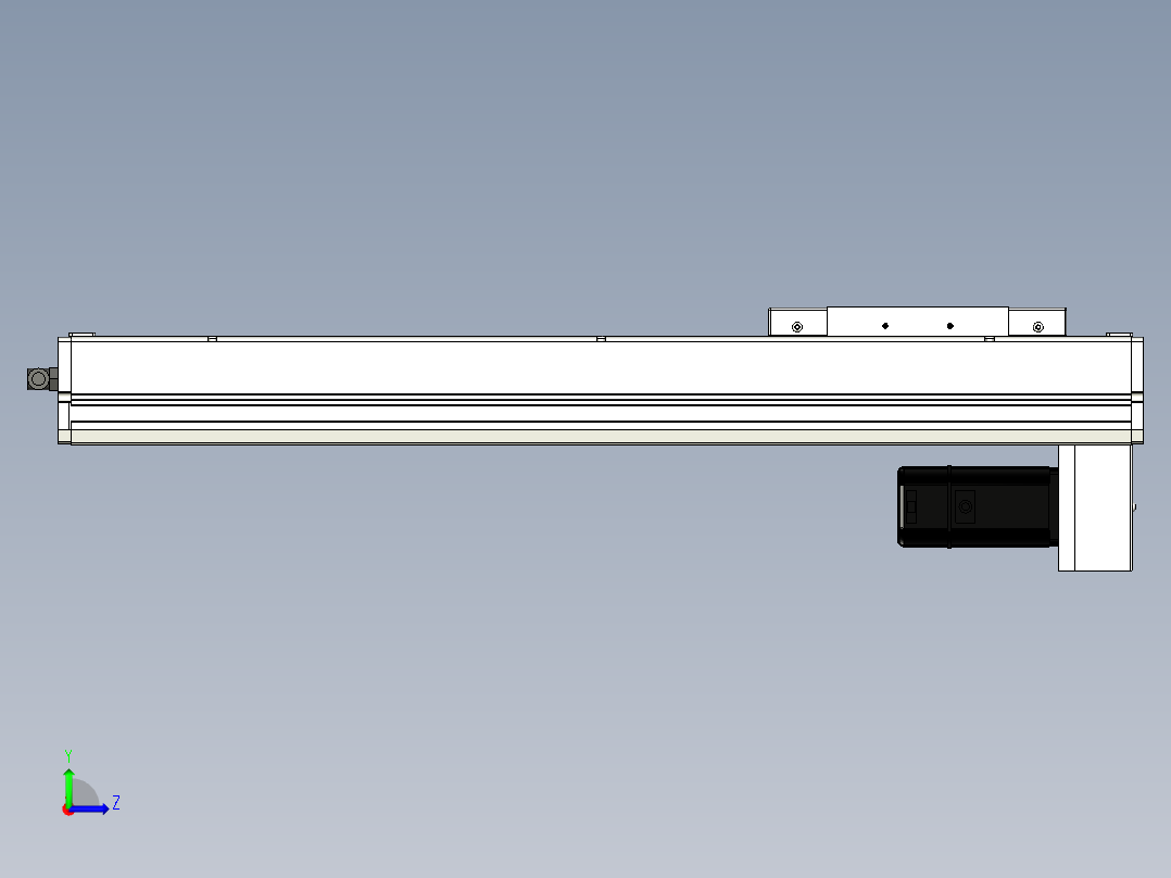Toyo东佑达直线模组-ECH17-500-BM-400W左视图