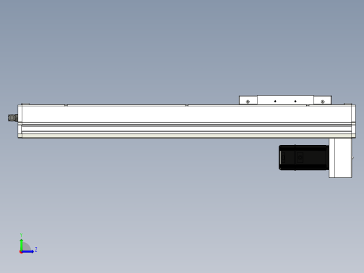 Toyo东佑达直线模组-ECH17-500-BM-400W左视缩略图