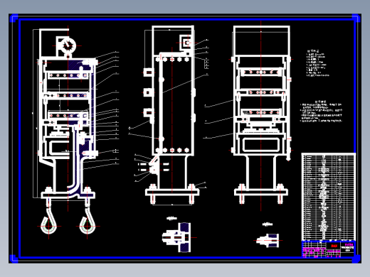 600×600侧板式平板硫化机主机设计1102