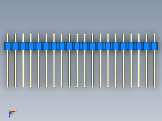彩色公头100mil（2.54mm）系列-DS1021_blue_1x20p_100mil_Type5_rev1.0俯视缩略图