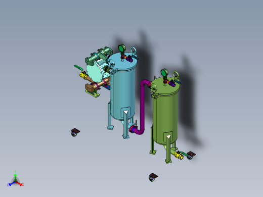 高精度移动过滤小车