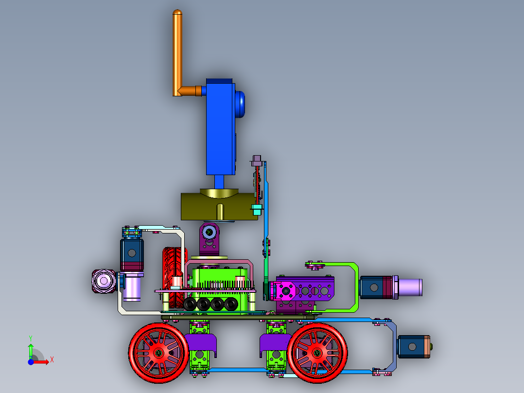 物联网人工智能小车前视图