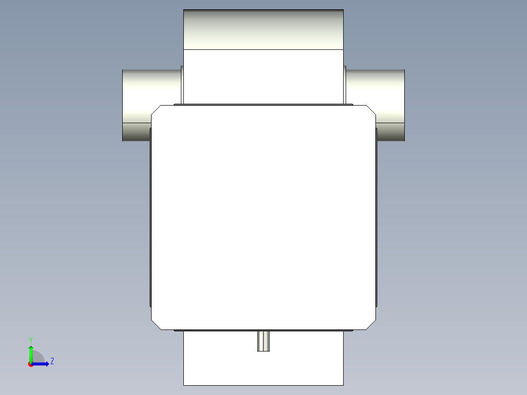 德克斯TUNKERS气缸数模KS_125_2_BD_A00_T12_135GRAD左视图