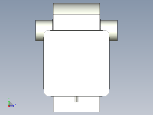 德克斯TUNKERS气缸数模KS_125_2_BD_A00_T12_135GRAD左视缩略图