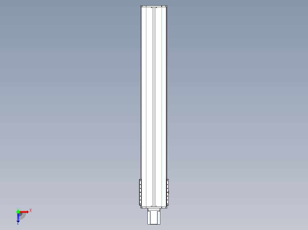 东锦丝杆传动-直线滑台模组DH270-C-L10-S1700-BC-T1000W-C3俯视图