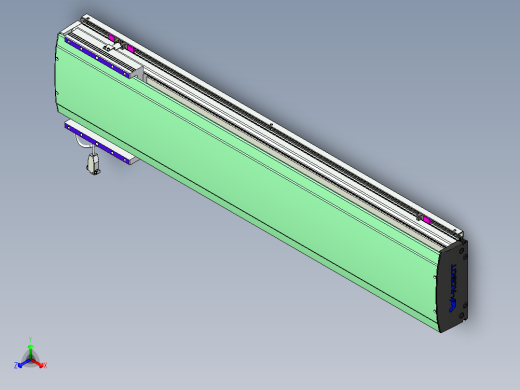 威洛博VL系列直线电机模组-VL22H3-S950正等轴测缩略图