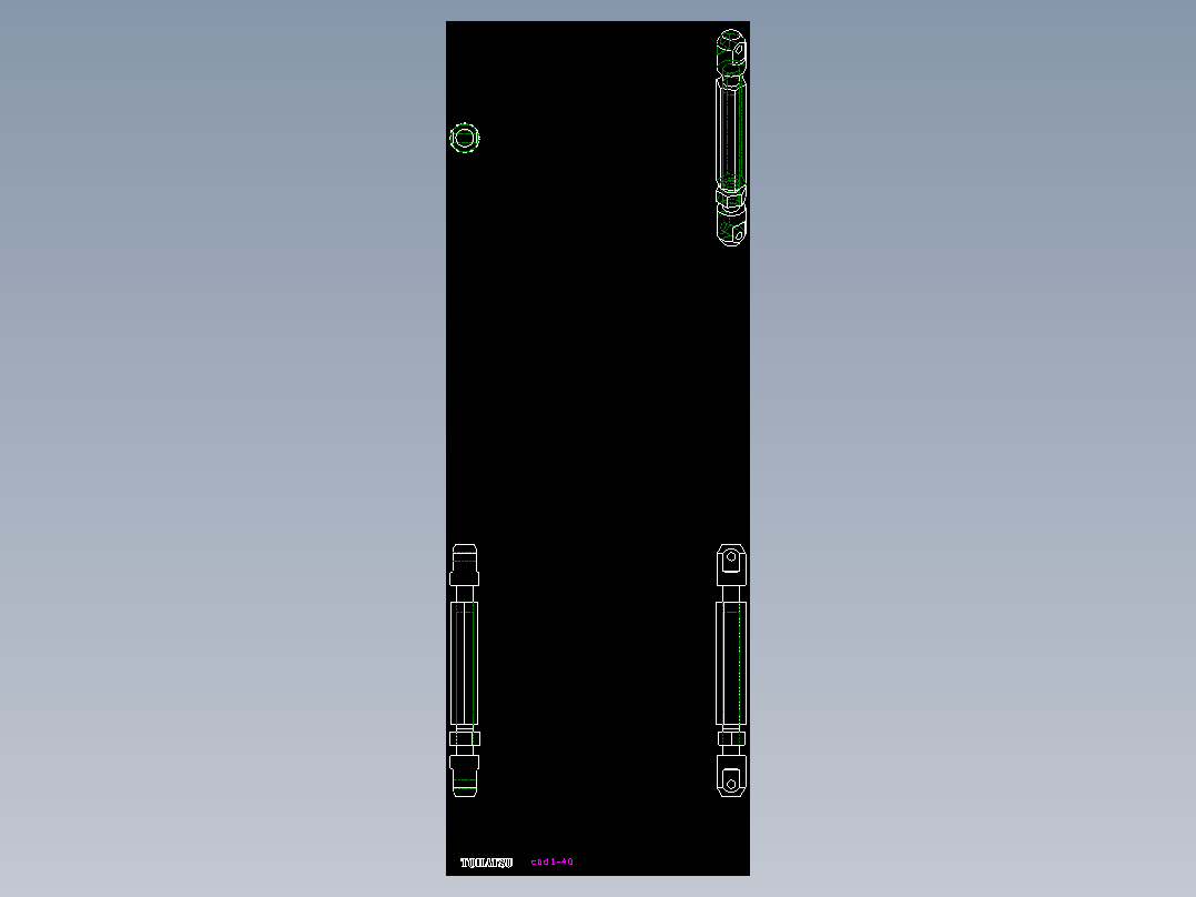 鏈條螺絲(Double End)CBD1-2D多系列多零件图纸模型