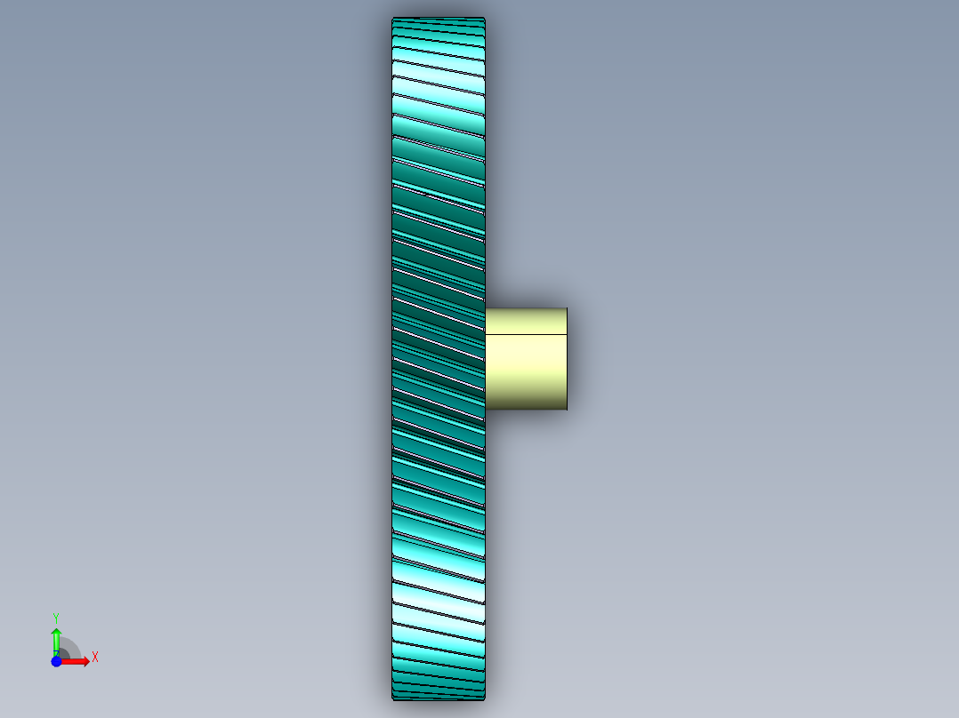 齿轮啮合 (90)前视图