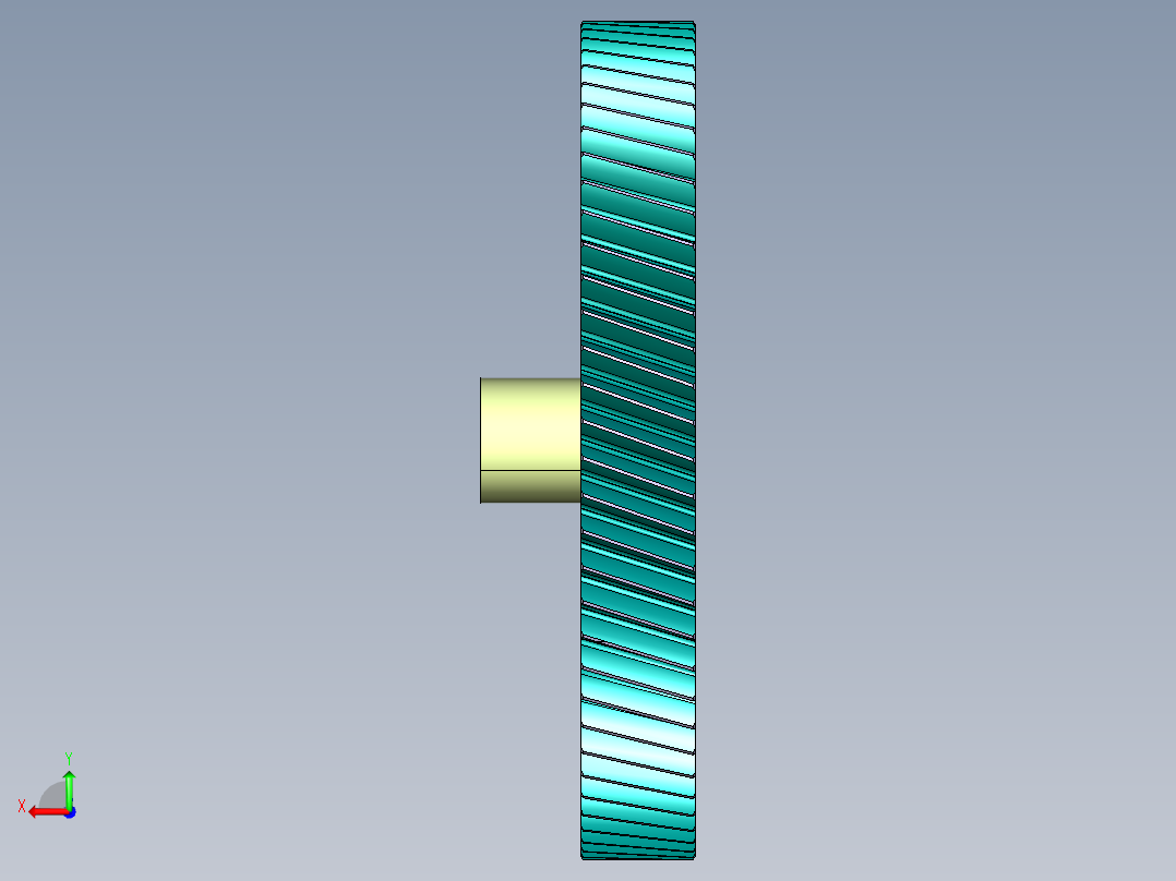 齿轮啮合 (90)后视图