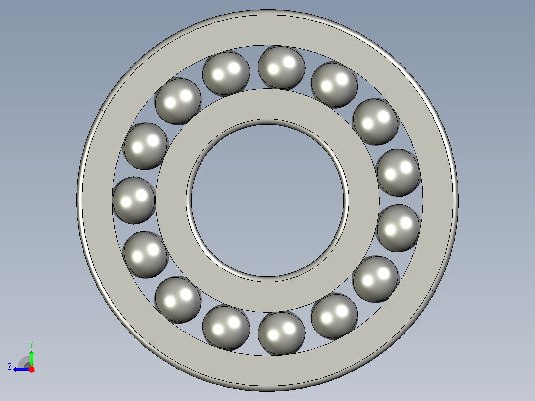 深沟球轴承6412右视图