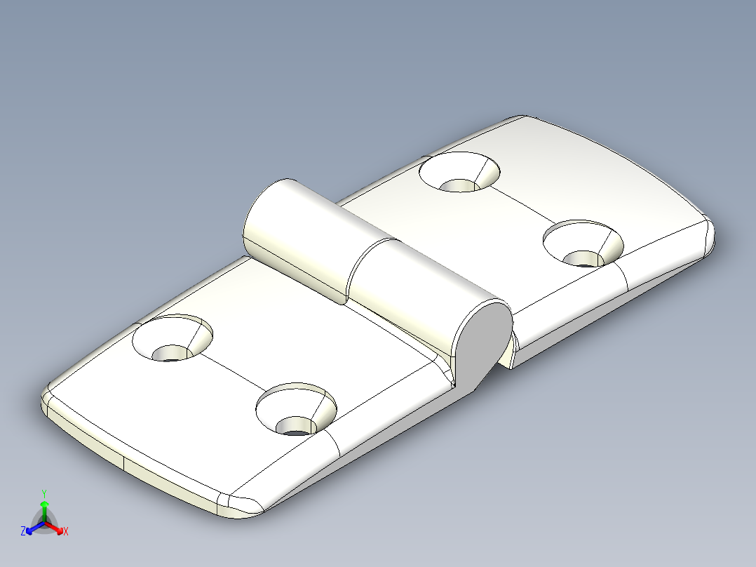 型材-KJN 60-60 DETACHABLE COMBI HINGE RIGHT 095K6060R00主视图