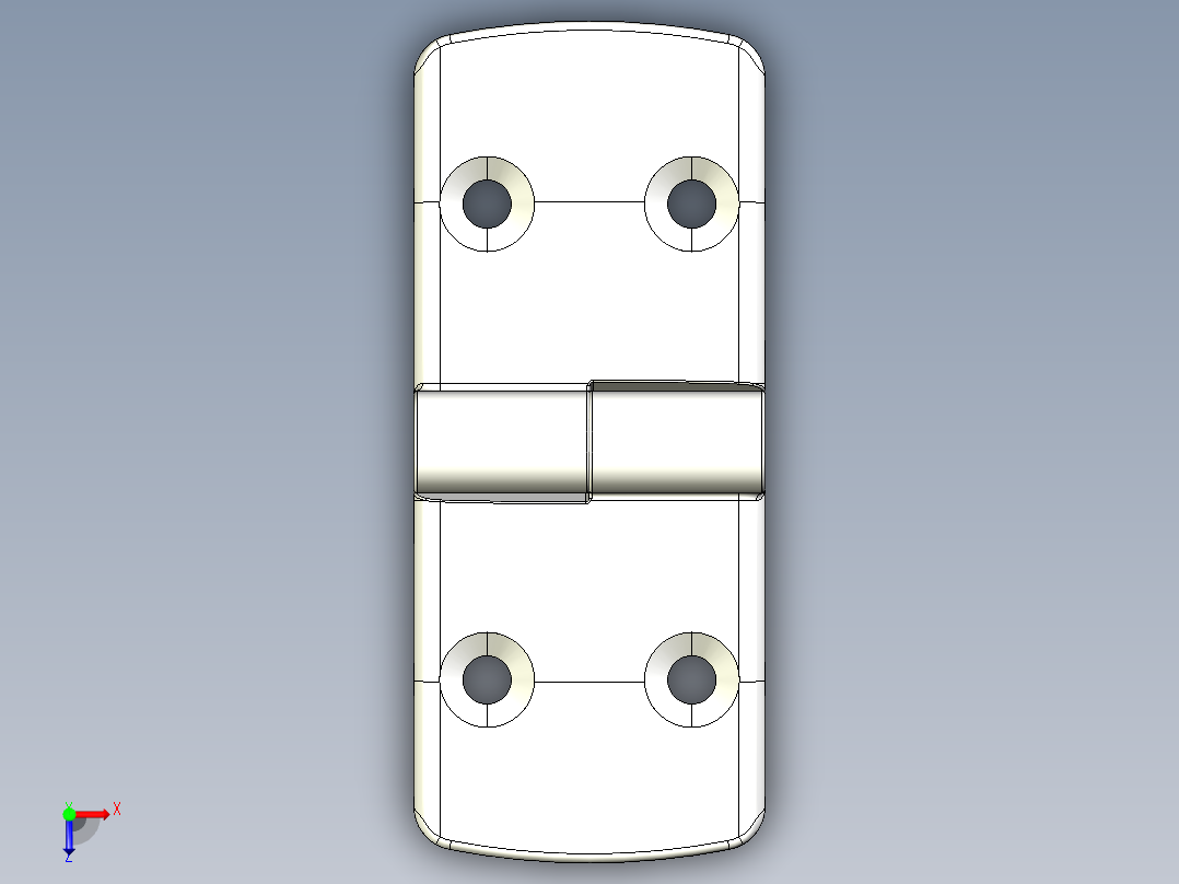 型材-KJN 60-60 DETACHABLE COMBI HINGE RIGHT 095K6060R00俯视图