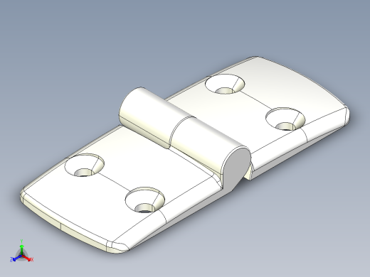 型材-KJN 60-60 DETACHABLE COMBI HINGE RIGHT 095K6060R00正等轴测缩略图