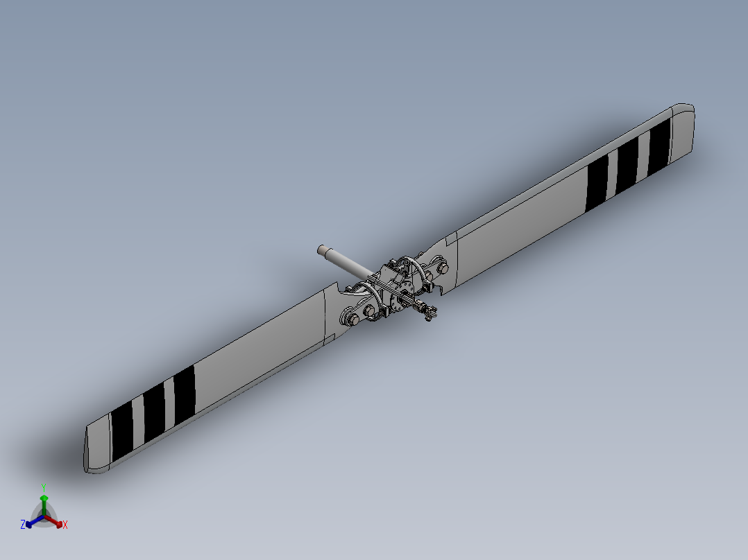 尾桨正等轴测图
