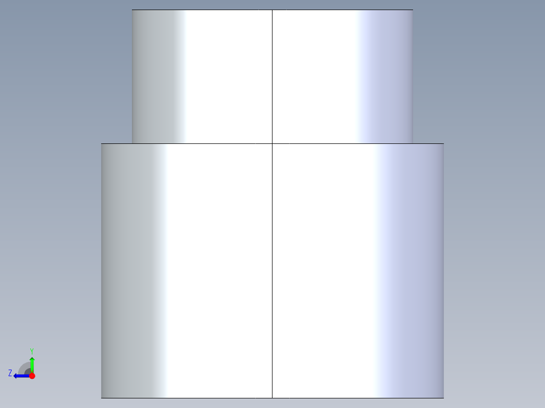 CPVC管件13-Sch80_ReducerCoupling_FPTxFPT_9830-073_0.5in x 0.375in右视图
