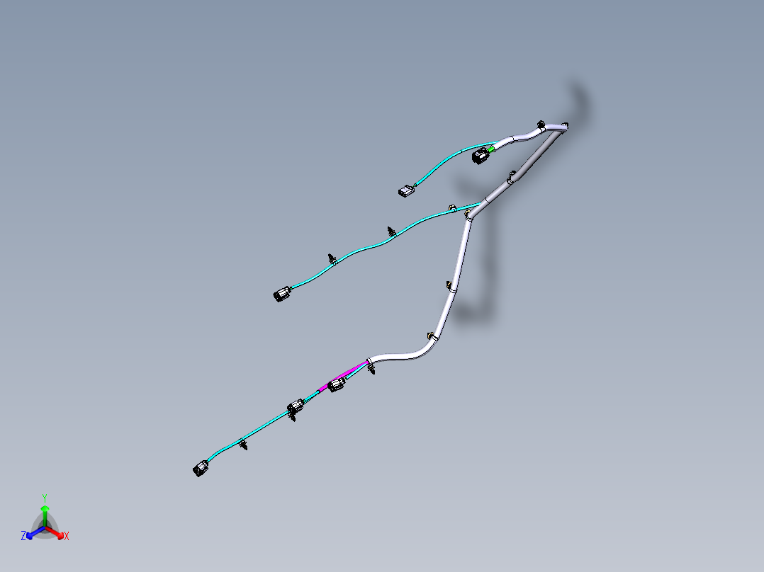 汽车后门带电线装配--catia