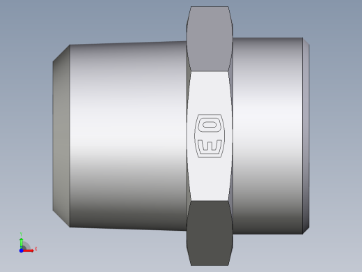 卡套式工业通用硬管接头EO_Male_Stud_connector_GE28L1NPTCFX前视缩略图