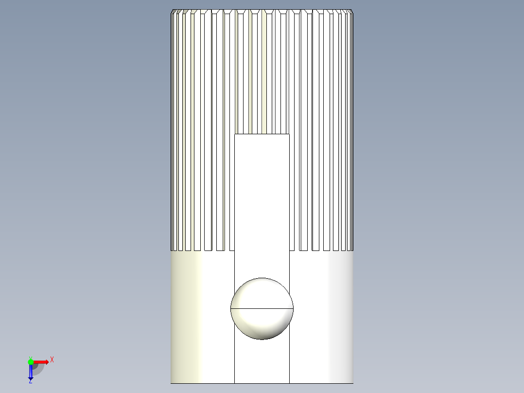 定位珠(側向型)(重荷重)2214-3D多系列多零件图纸模型俯视图
