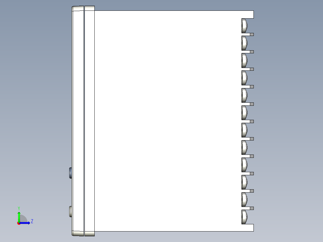 通用温度控制器左视图