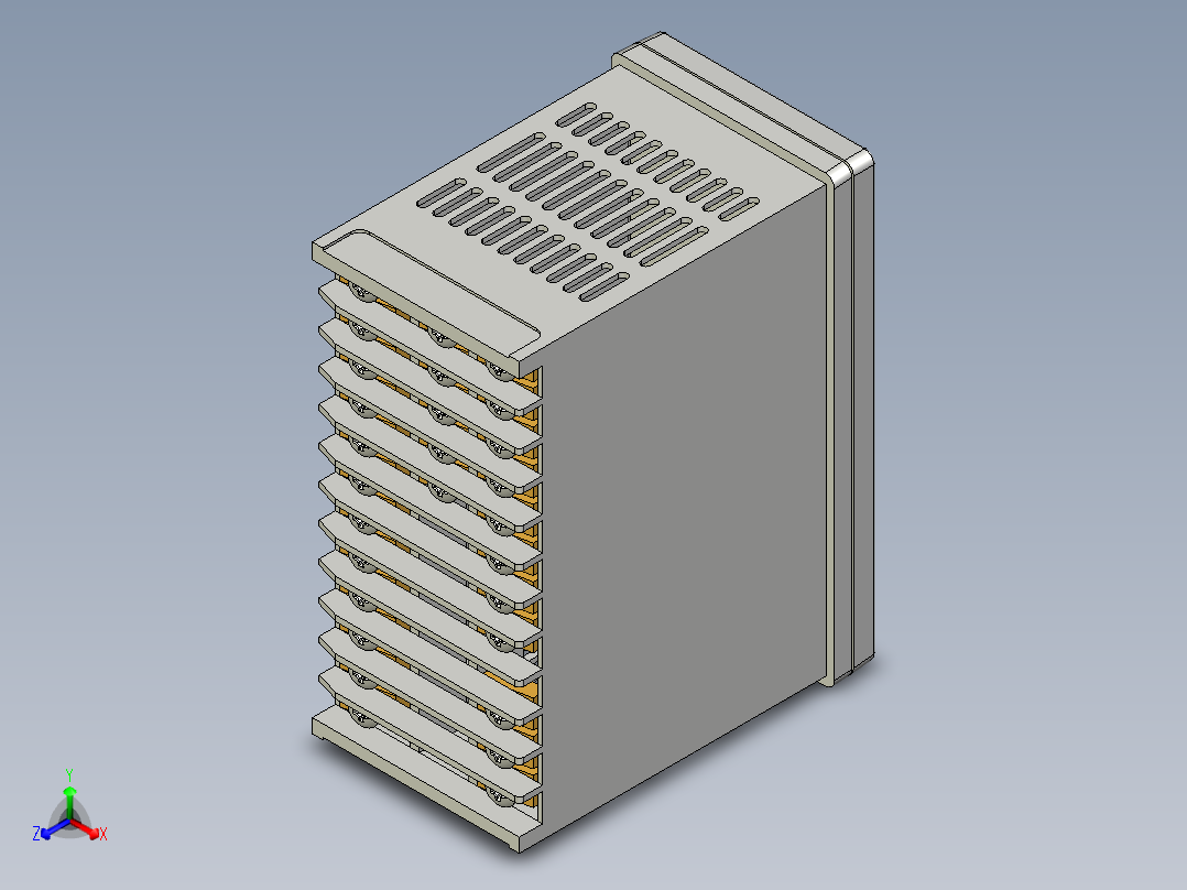 通用温度控制器正等轴测图