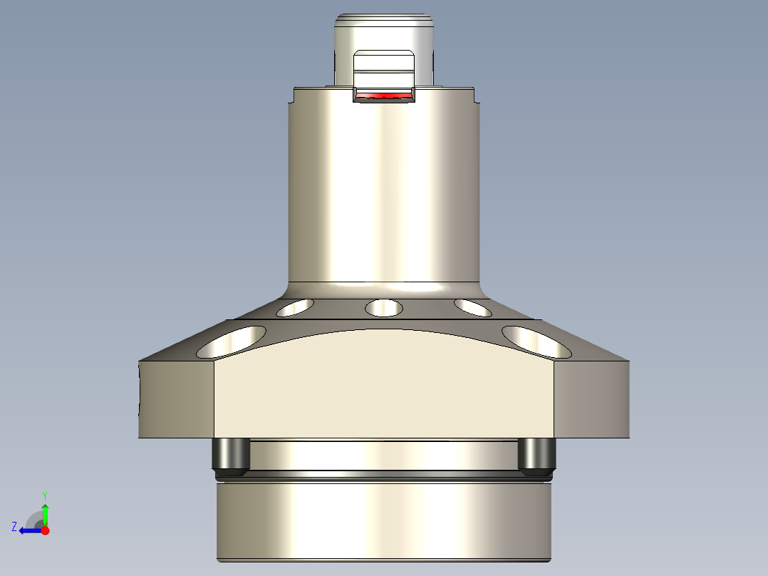 KOSMEKSFA3000-M2A-160-H55多系列多零件图纸模型多系列多零件图纸模型右视图