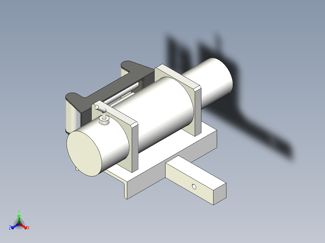 绞盘带安装座--inventor stl stp
