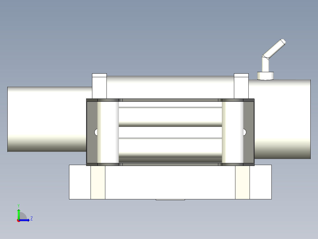 绞盘带安装座--inventor stl stp左视图