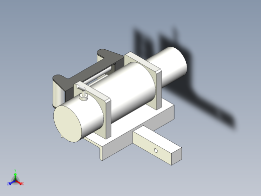 绞盘带安装座--inventor stl stp正等轴测缩略图