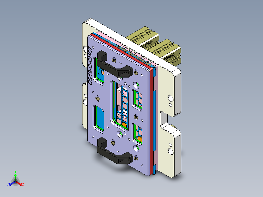 CS19-C-CNC7笔记本CNC工装夹具三维模型-180629主视图