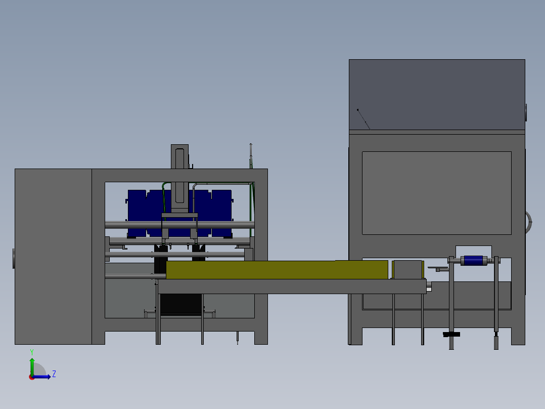 奶酪包装装盒生产线左视图