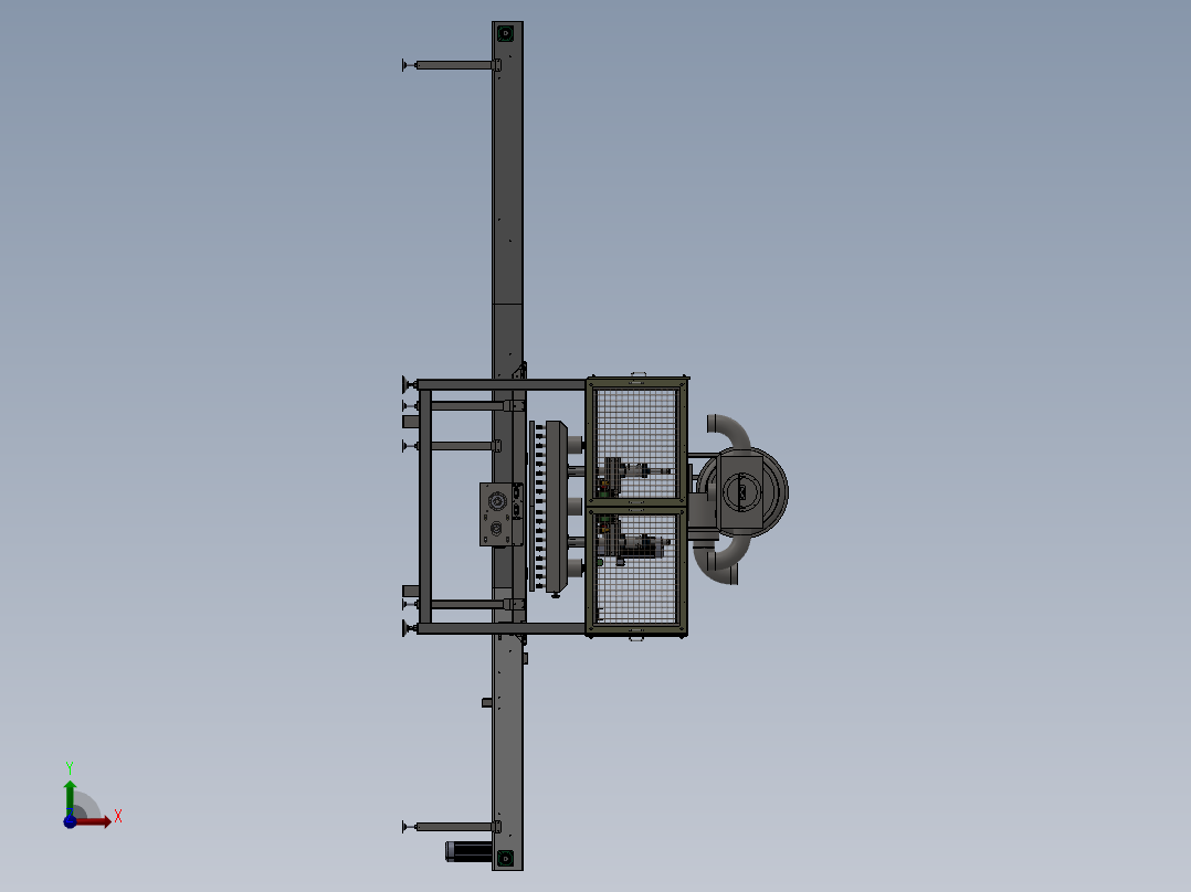 蛋糕脱模机sw18可编辑前视图