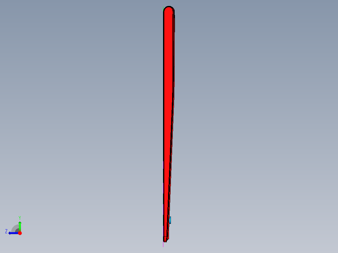 锻压笔记本C壳铣上表面UG程序模型右视图