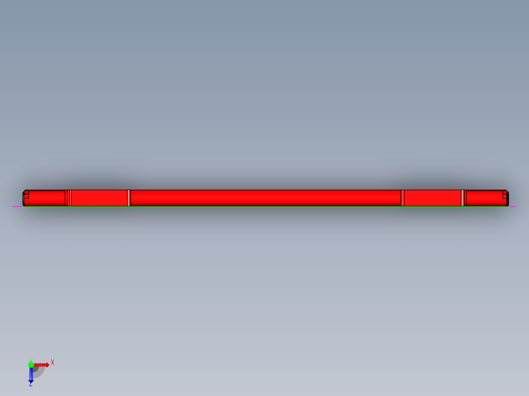 锻压笔记本C壳铣上表面UG程序模型俯视图