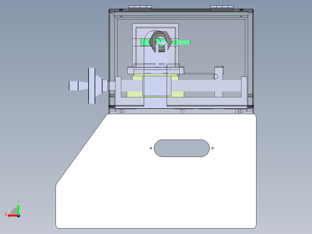 拉力测试仪后视图