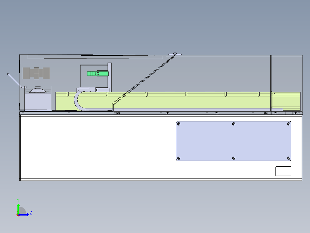 拉力测试仪左视图