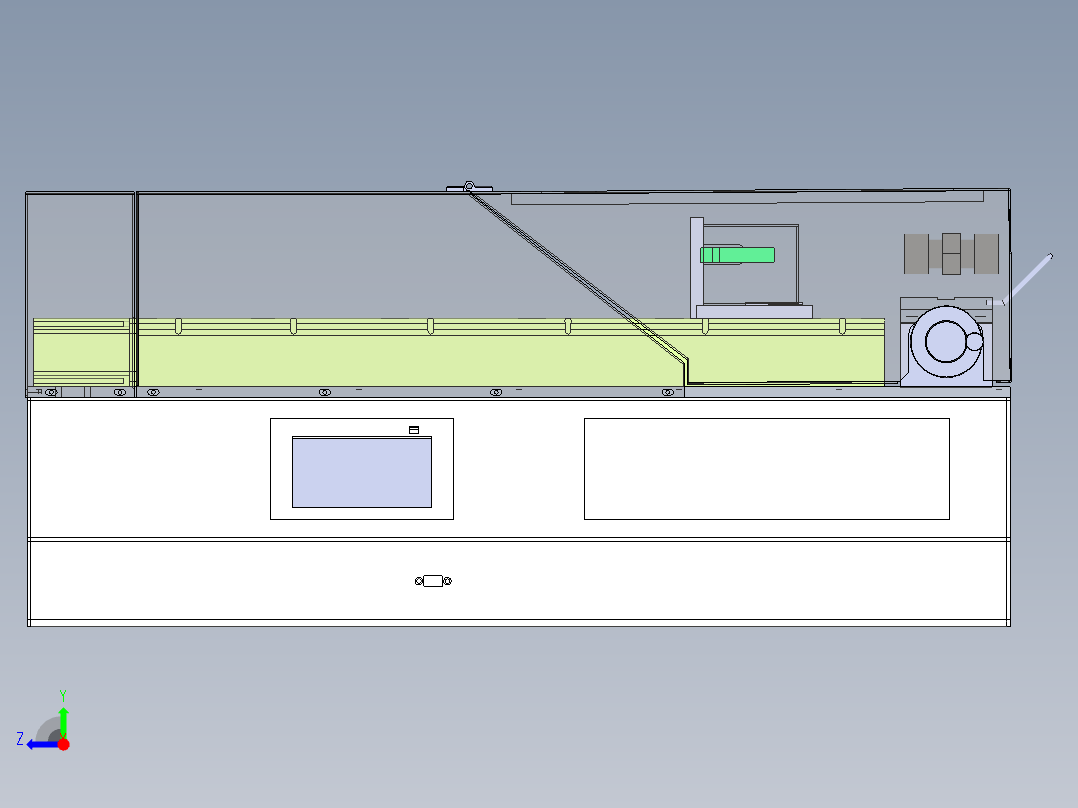 拉力测试仪右视图
