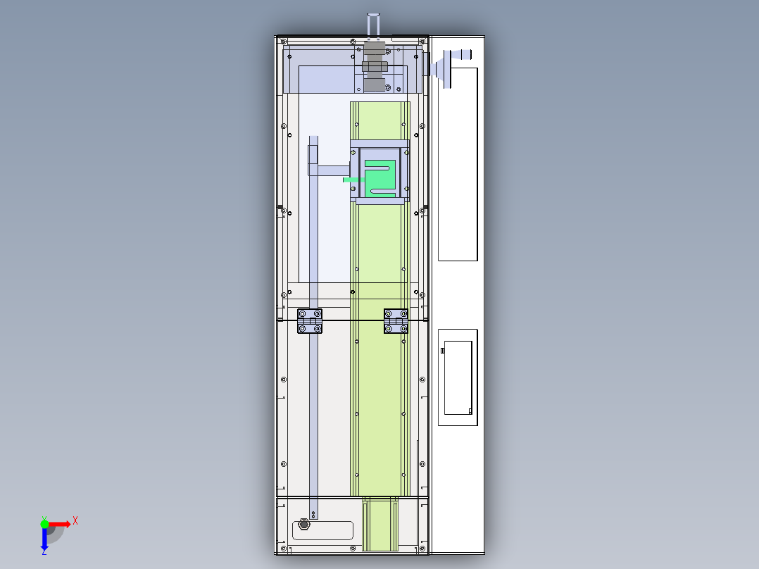 拉力测试仪俯视图