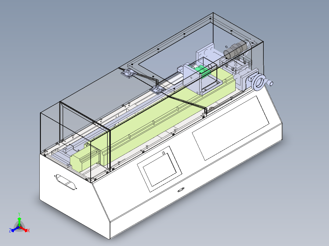 拉力测试仪正等轴测图