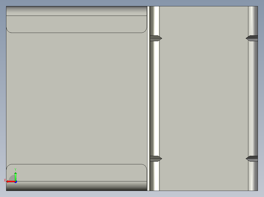 流利条定位器60A-平接头1后视图