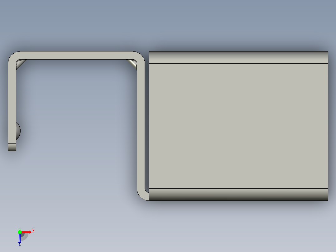 流利条定位器60A-平接头1俯视图