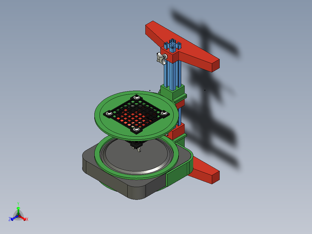 A2004467-模块化 Mac mini 安装支架正等轴测图