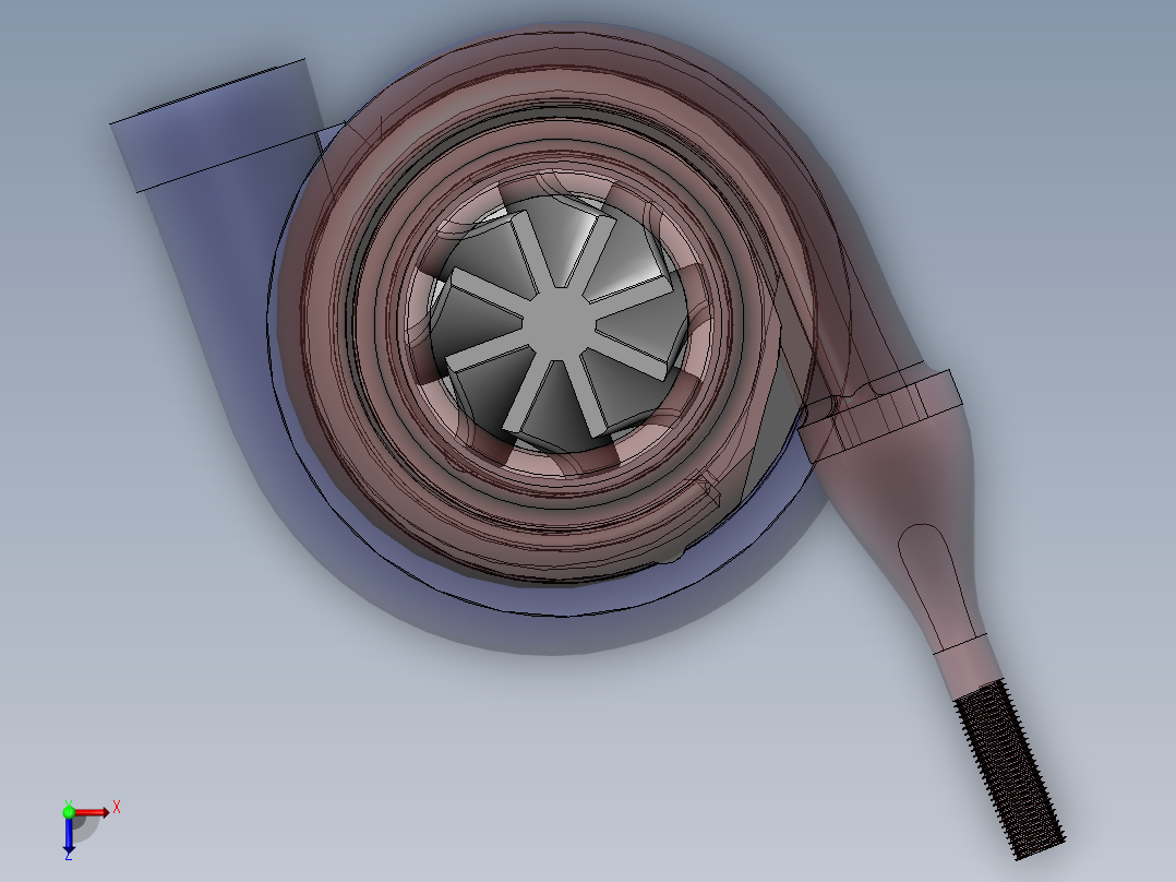 增压器(20)俯视图