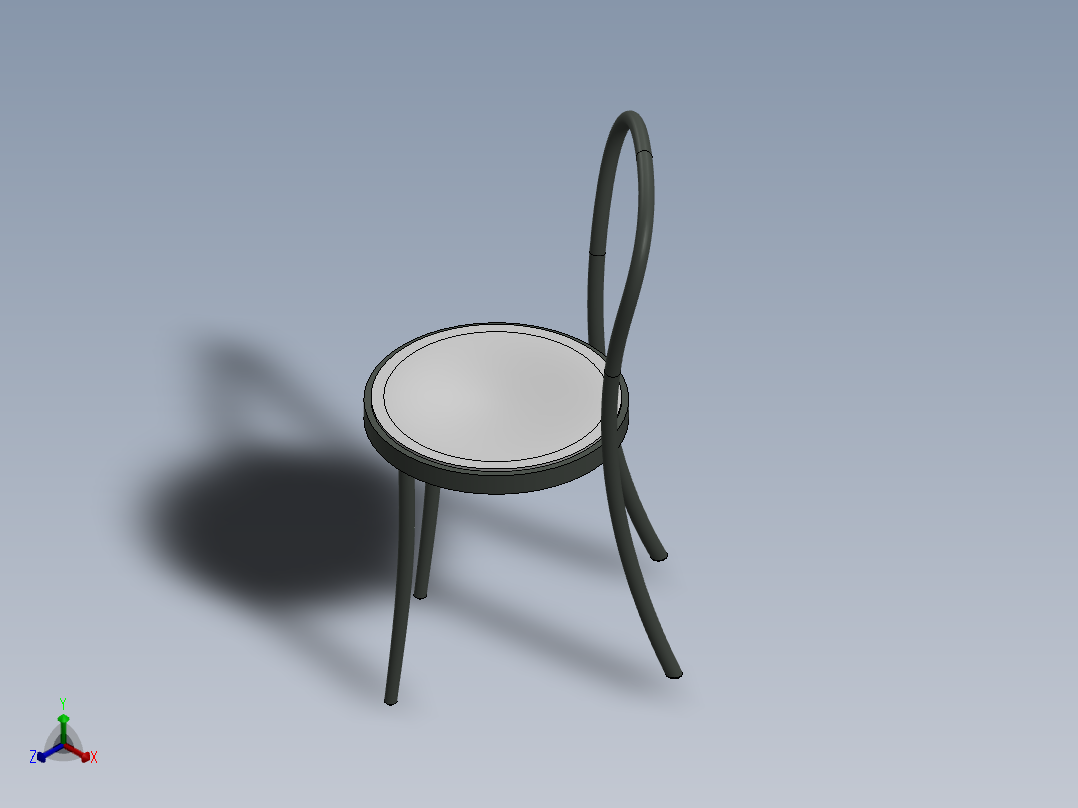 椅子正等轴测图