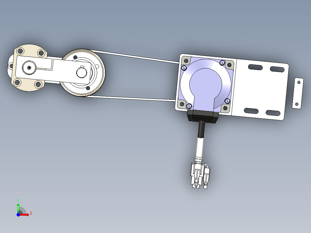 丝杆升降机构前视图